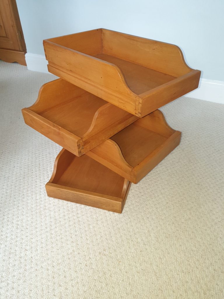 Wooden filing boxes