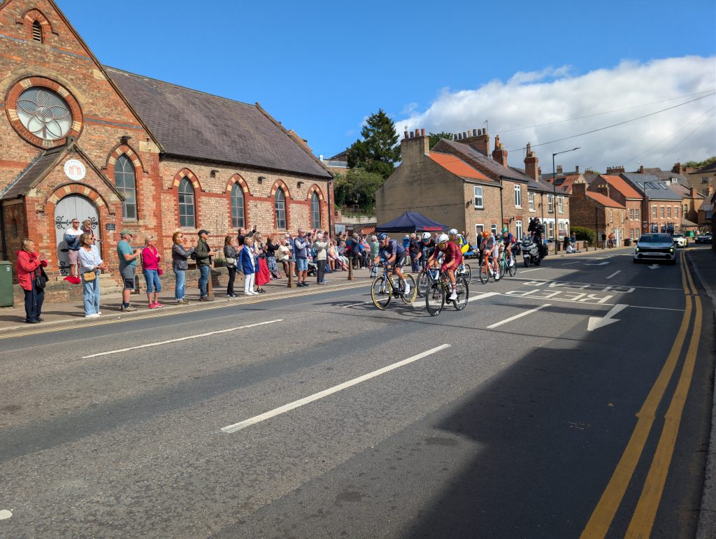 The breakaway going past